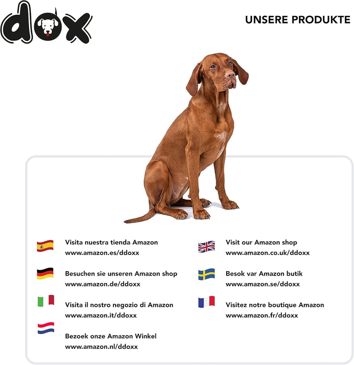 DDOXX Roll-Leine reflektierend, ausziehbar | viele Farben & Grössen | für kleine & grosse Hunde | Gu
