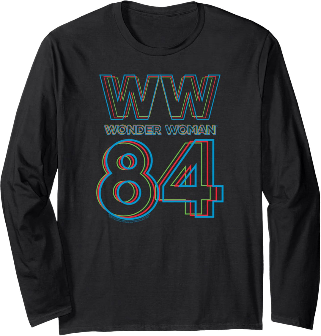 Wonder Woman 1984 3D Hype Logo Langarmshirt
