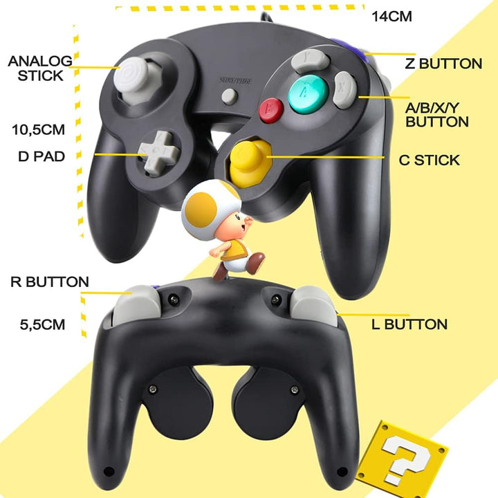 SONVIEE Controller für Gamecube,Wired NGC Controller für Game Cube Classic Game Cube NGC Controller