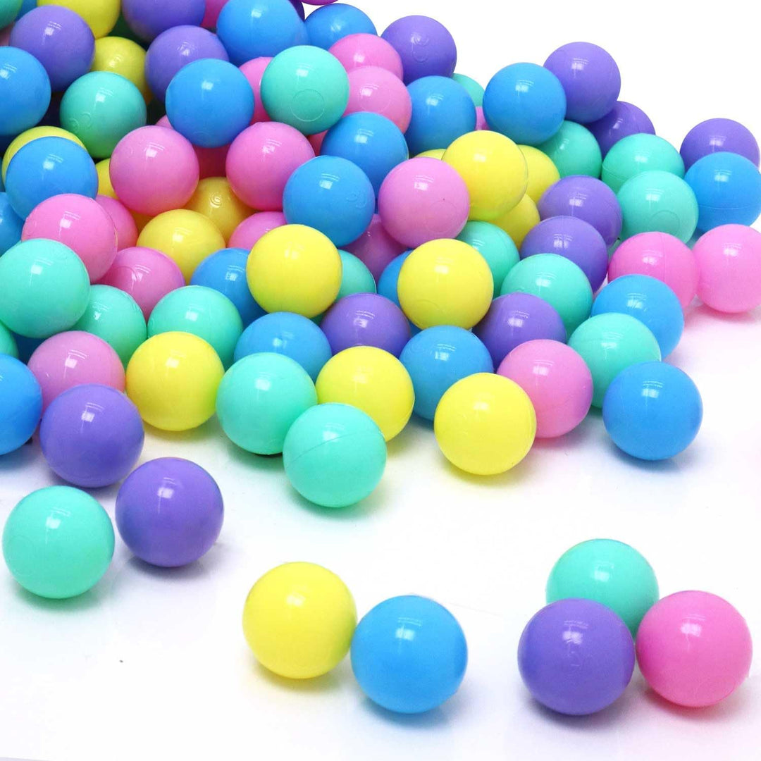 LittleTom Ab Null: Bunte Bälle für Bällebad Baby Spielbälle 5,5cm - Indoor Outdoor Spielzeug für Spi