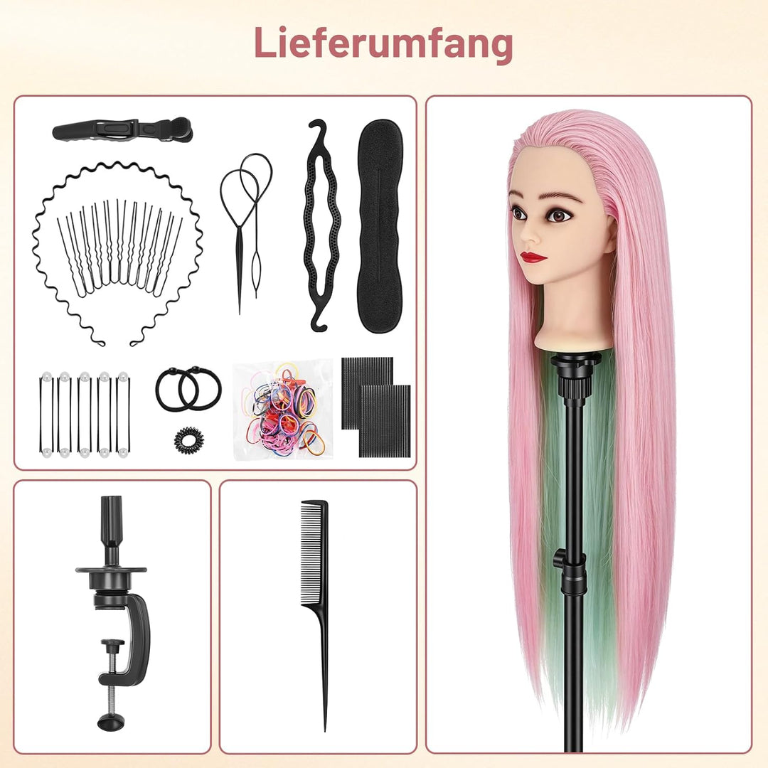 TwoWin Training Head Friseur Head Friseurübungsleiter Cosmetology Mannequin Manikin Dolls Haarstylin