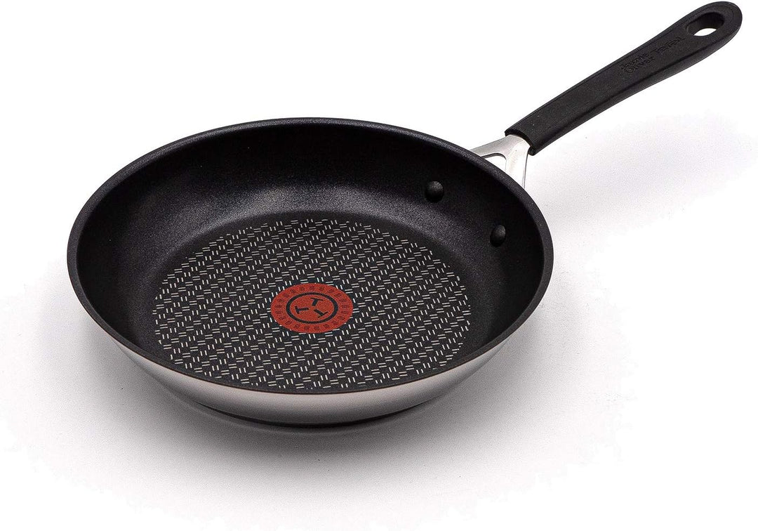 Tefal G43504 Jamie Oliver Induktion Pfanne 24cm + Tefal Pfannenwender, Edelstahl Pfannen mit Antihaf