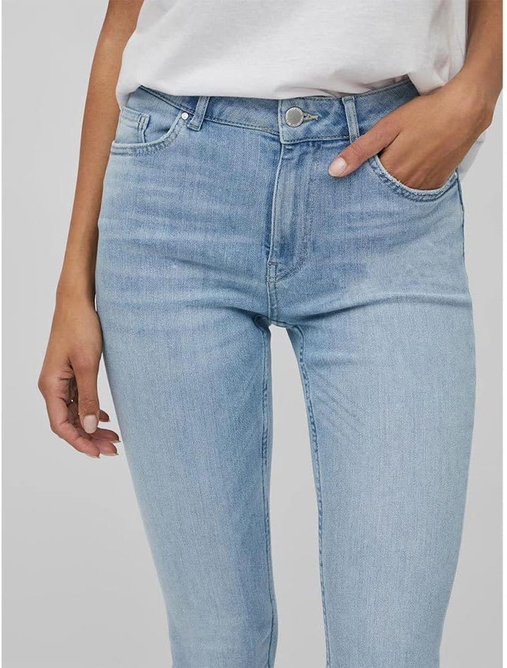 Vila Damen Jeans XS / 32L Light Blue Denim, XS / 32L Light Blue Denim
