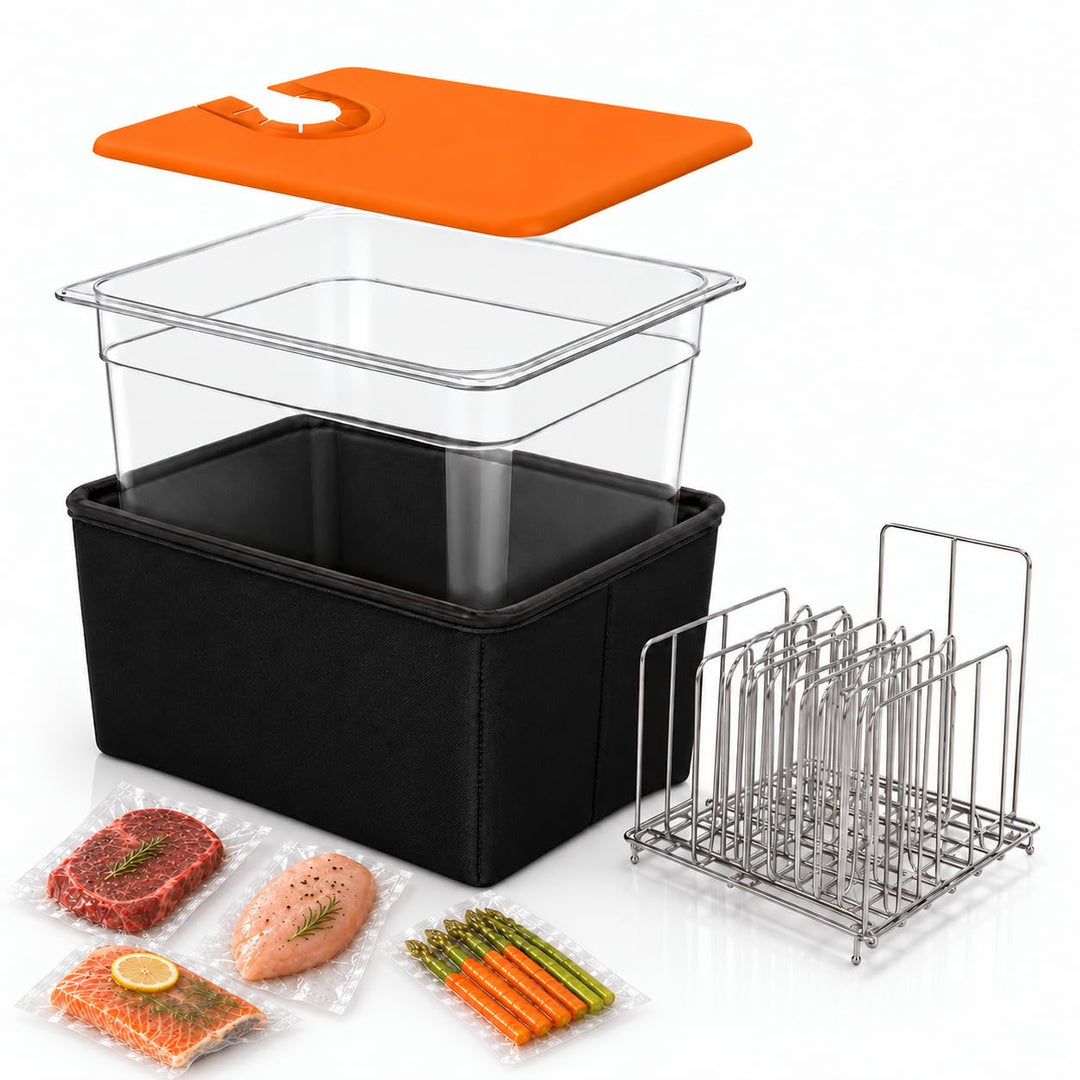 Sous Vide Behälter 12L, Sous Vide Container mit Silikondeckel