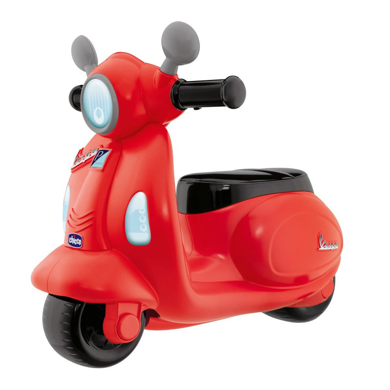 Chicco Motorrad Rutscher für Kinder Vespa Primavera, Kinderfahrzeug mit Elektronischem Bedienfeld, L