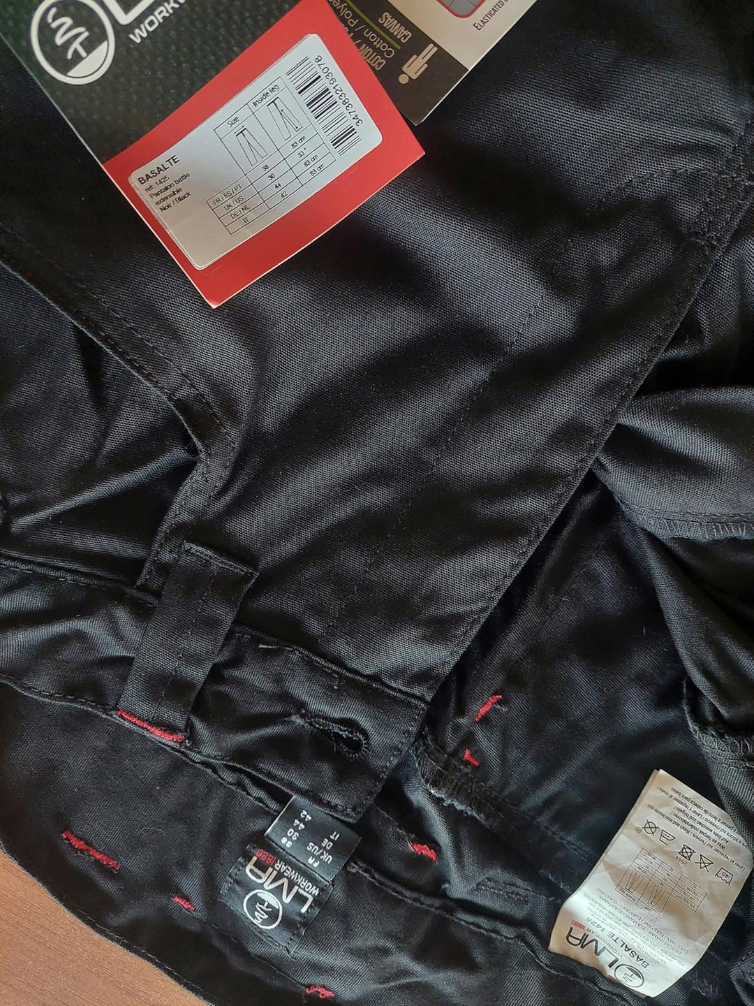 LMA Workwear 1425 BASALTE Stretch Hose, Grösse 46, Schwarz