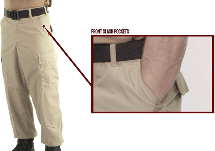 Tru-Spec Herren-Hose aus Polyester und Baumwolle, Ripstop-Hose XS Braun, XS Braun