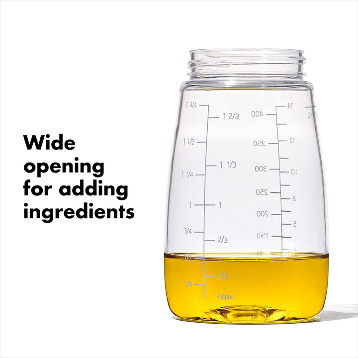 OXO Good Grips Twist & Pour Salatdress-Mixer, Grau, Grau