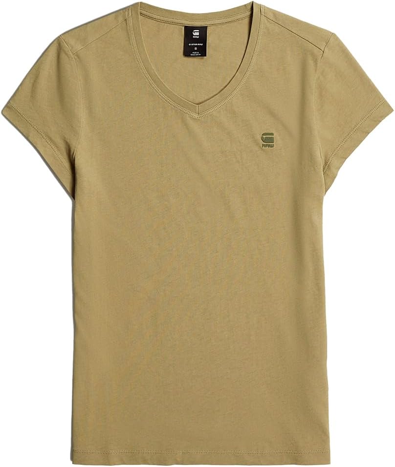 G-Star Damen Eyben Slim V-Neck Top 2.0 XXS Grün (Ensis Green D24533-4107-6057), XXS Gr&#xFC;n (Ensis