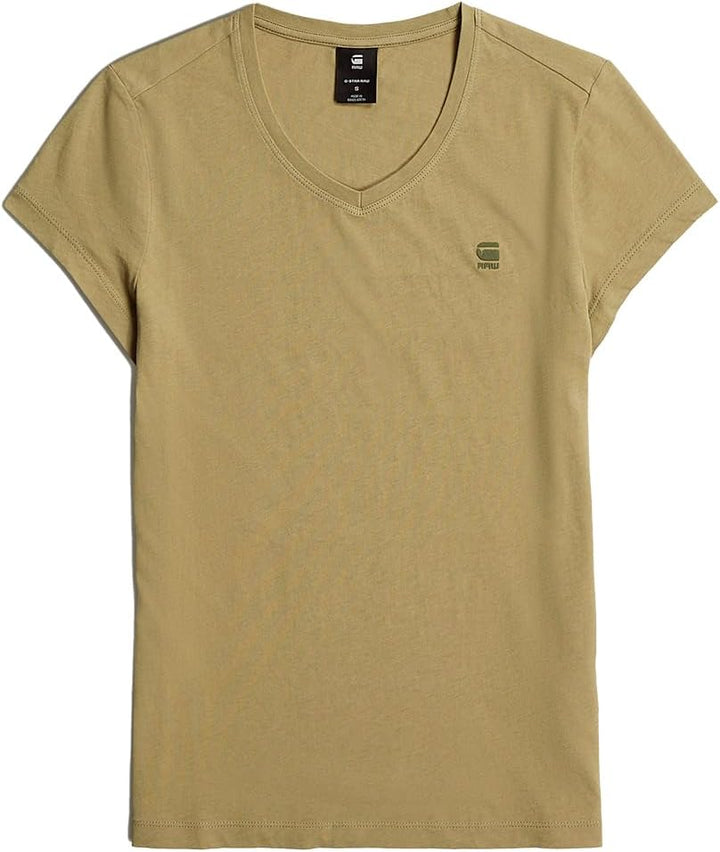 G-Star Damen Eyben Slim V-Neck Top 2.0 XXS Grün (Ensis Green D24533-4107-6057), XXS Gr&#xFC;n (Ensis