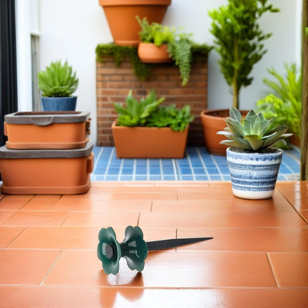 Kisangel 2 Stück Gartenschlauchführung Kunststoffspiesse für Garten Rasenschlauchhalterung Eckenschu