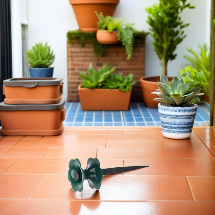 Kisangel 2 Stück Gartenschlauchführung Kunststoffspiesse für Garten Rasenschlauchhalterung Eckenschu