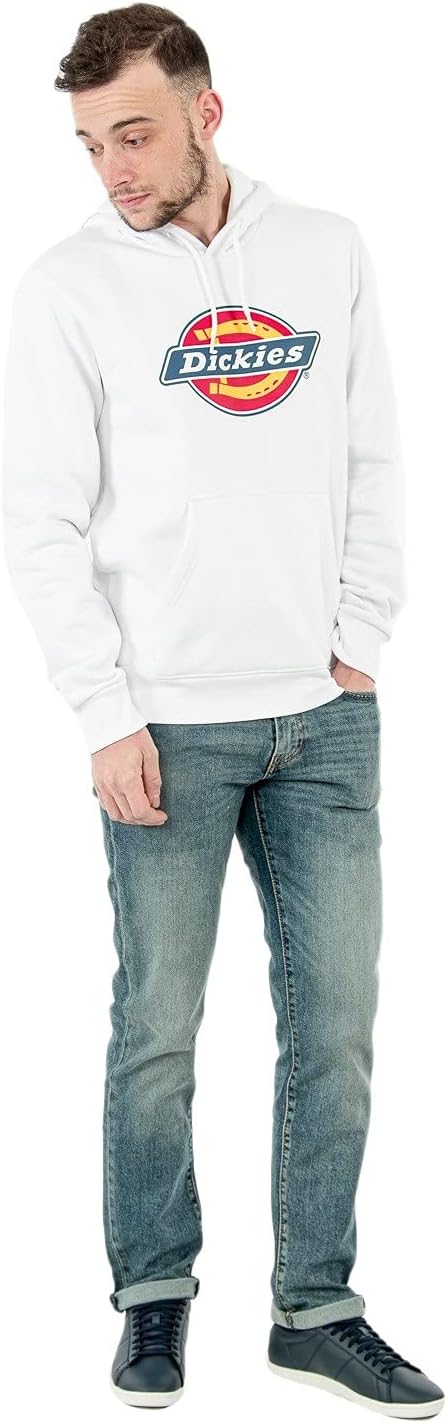 Dickies Herren Icon Logo Hoodie Hooded Sweatshirt XS Weiss, XS Weiss