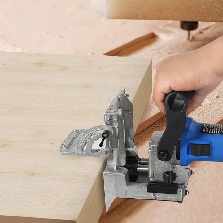 igooo Dual-Spindle Doweling Jointer DJ710, Doppelspindel Dübelfräse, Flachdübelfräse, 710 W, 230 V,