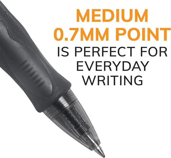 BIC Velocity Retractable Gel Pen, Refillable, Medium Point (0.7 mm), Blue, 12 Pens by Corporation 12