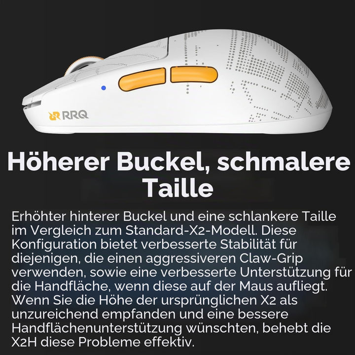 Pulsar x RRQ X2H kabellose Gaming-Maus, limitierte Farbausgabe, ultraleicht, 54 g, symmetrisch, opti