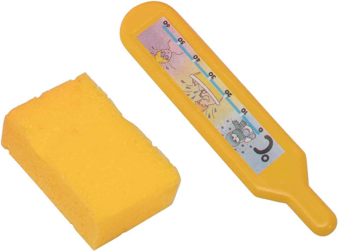 Heless 911 - Puppenbadewanne mit viel Zubehör, 7 teilig, mintfarben, für fröhlichen Badespass und zu