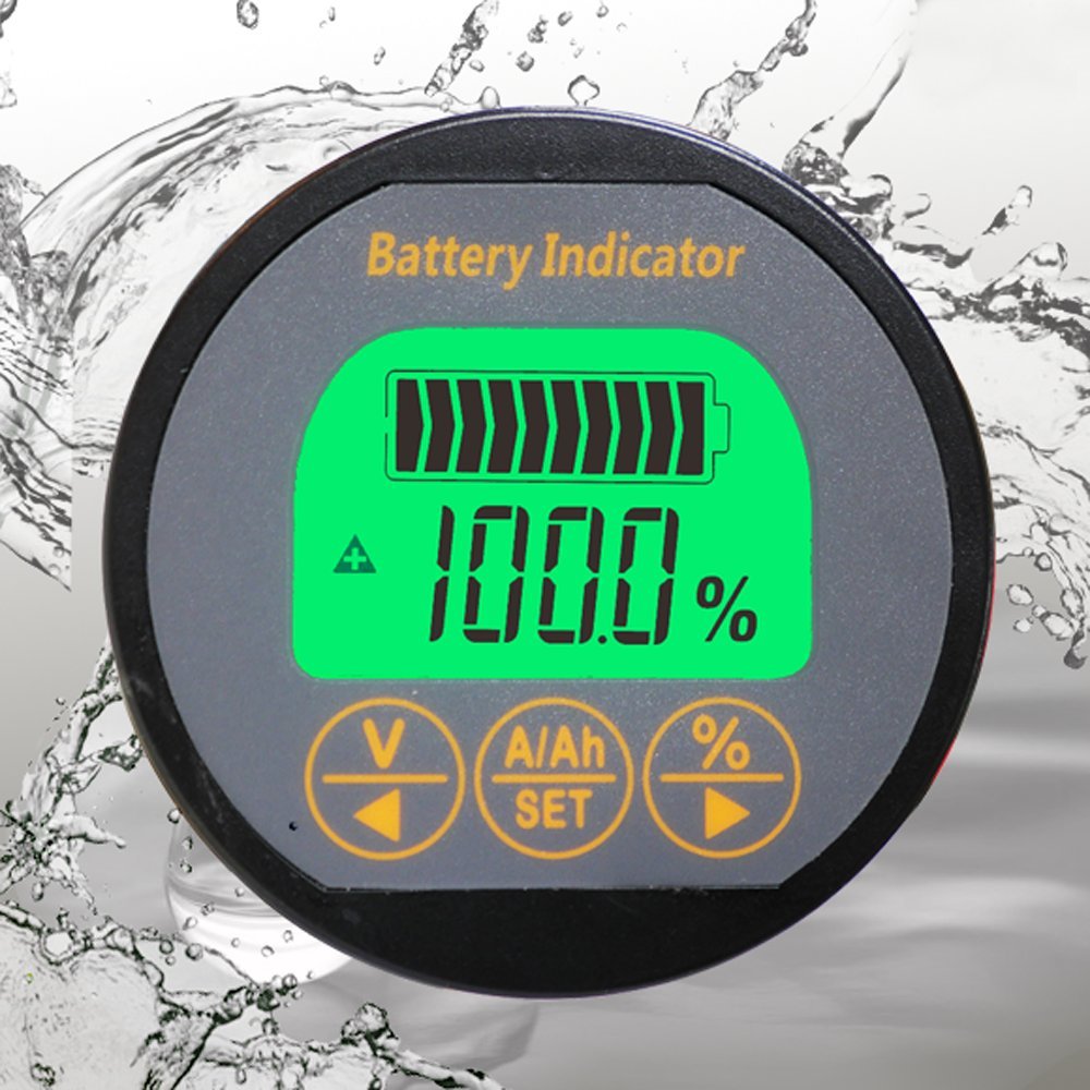 AiLi Batteriemonitor Tester Voltmeter Amperemeter 8-120V 0-350A 999Ah für Auto Auto Motorboot Wohnwa