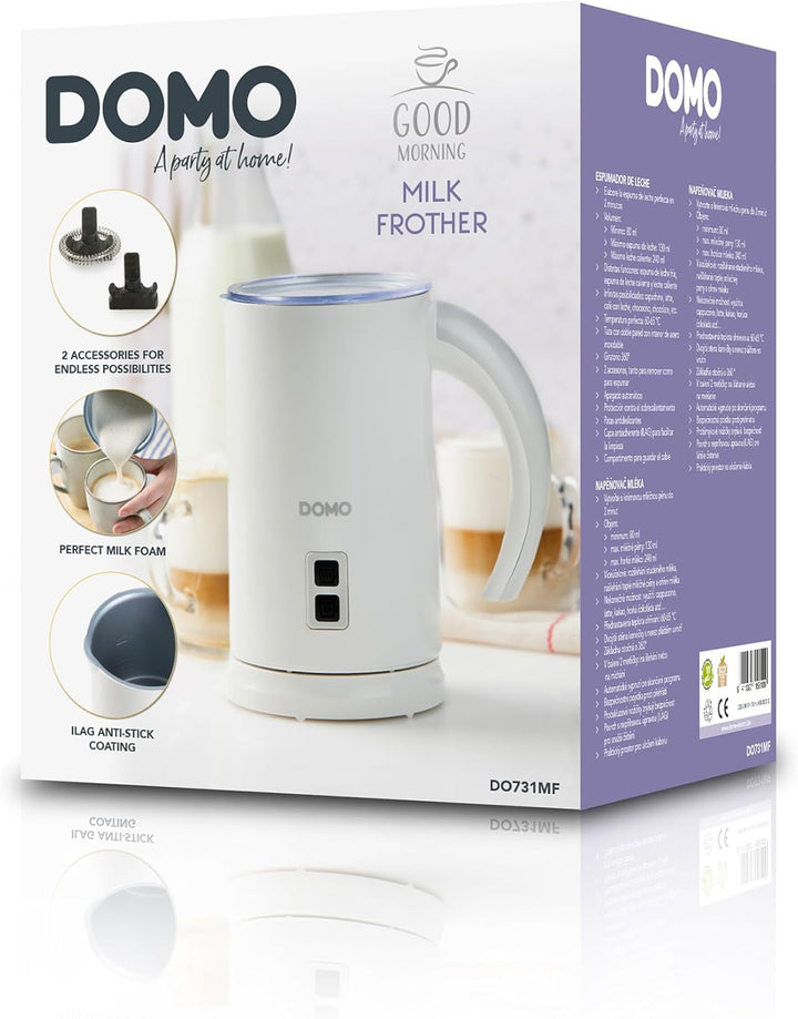 DOMO DO731MF Milchaufschäumer - Weiss - 550 W