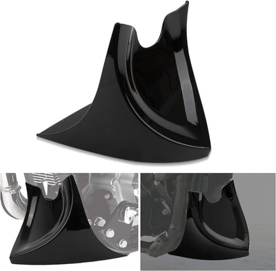 Kotflügel Vorne Spoiler für Harley Davidson Fatboy Softail Touring Glide Dyna 2004-2017, PSLER Boden