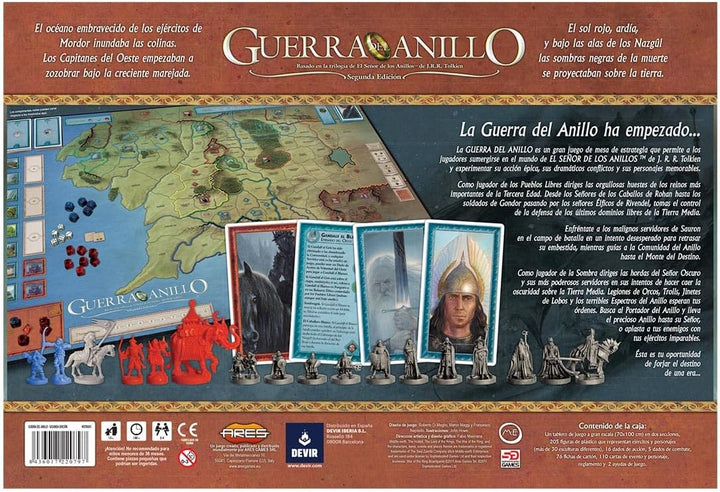 Devir – Ringkrieg, Epische Schlachten in Mittelerde, die Spiel-Tisch (bguerra)