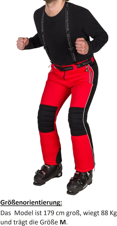Berkner Jethose, Jetskihose, Jet-Skihose Model Snow-Winner in rot - schwarz XL - (LONG) Rot-schwarz,