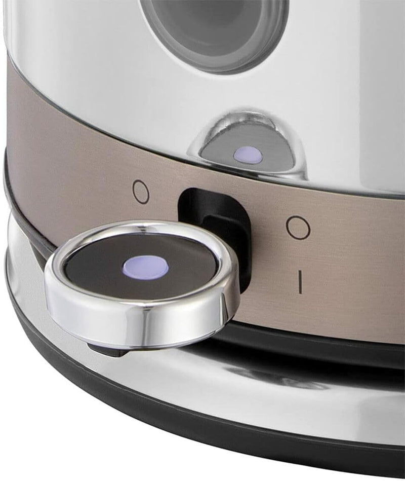 Russell Hobbs Wasserkocher [1,5l] Distinctions Edelstahl Titanium (Schnellkochfunktion, herausnehmba