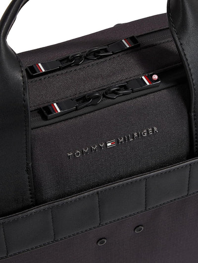 Tommy Hilfiger Herren Th Elevated 1985 Computertasche, Schwarz