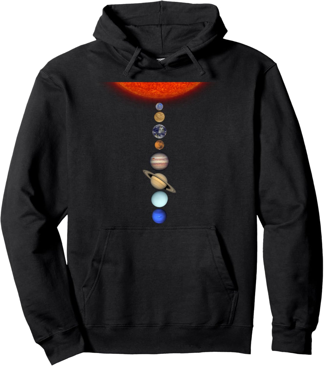 Sonne und Planeten Planetensystem Sonnensystem Weltraum Pullover Hoodie