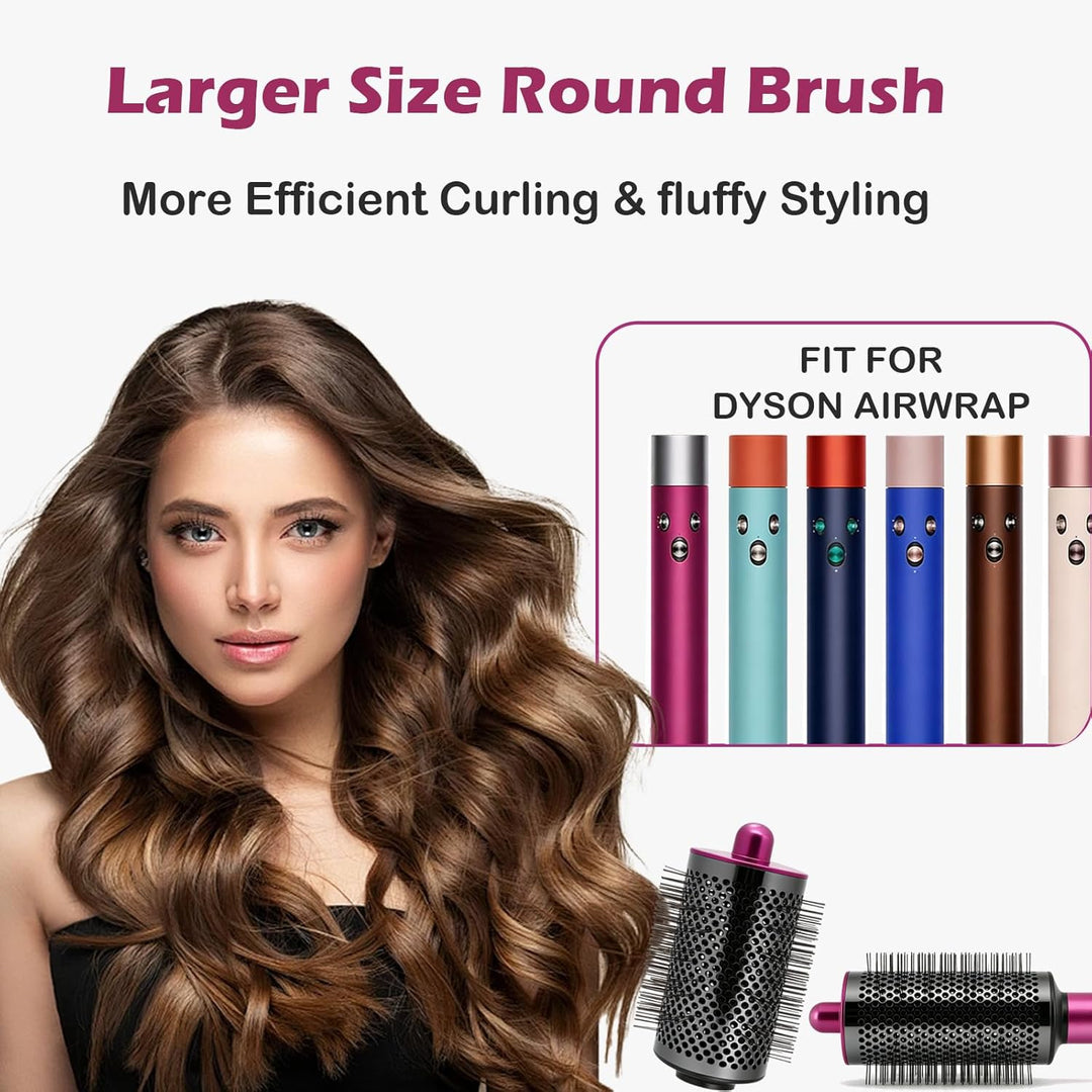 Volumenbürste Aufsatz kompatibel mit Dyson Airwrap Styler HS01 HS05 HS08, Rundbürste Zubehör für ext