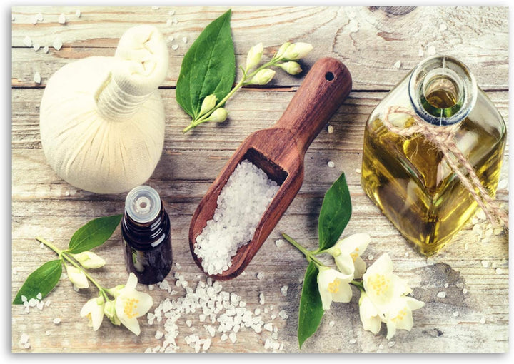 Feeby Bilder Essen Gewürzeküche 80x60 cm Wohnzimmer Schlafzimmer Büro Flur Küche Wandbilder Modern B