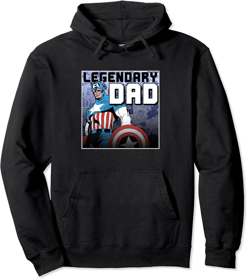 Marvel Captain America Legendary Dad Poster Pullover Hoodie