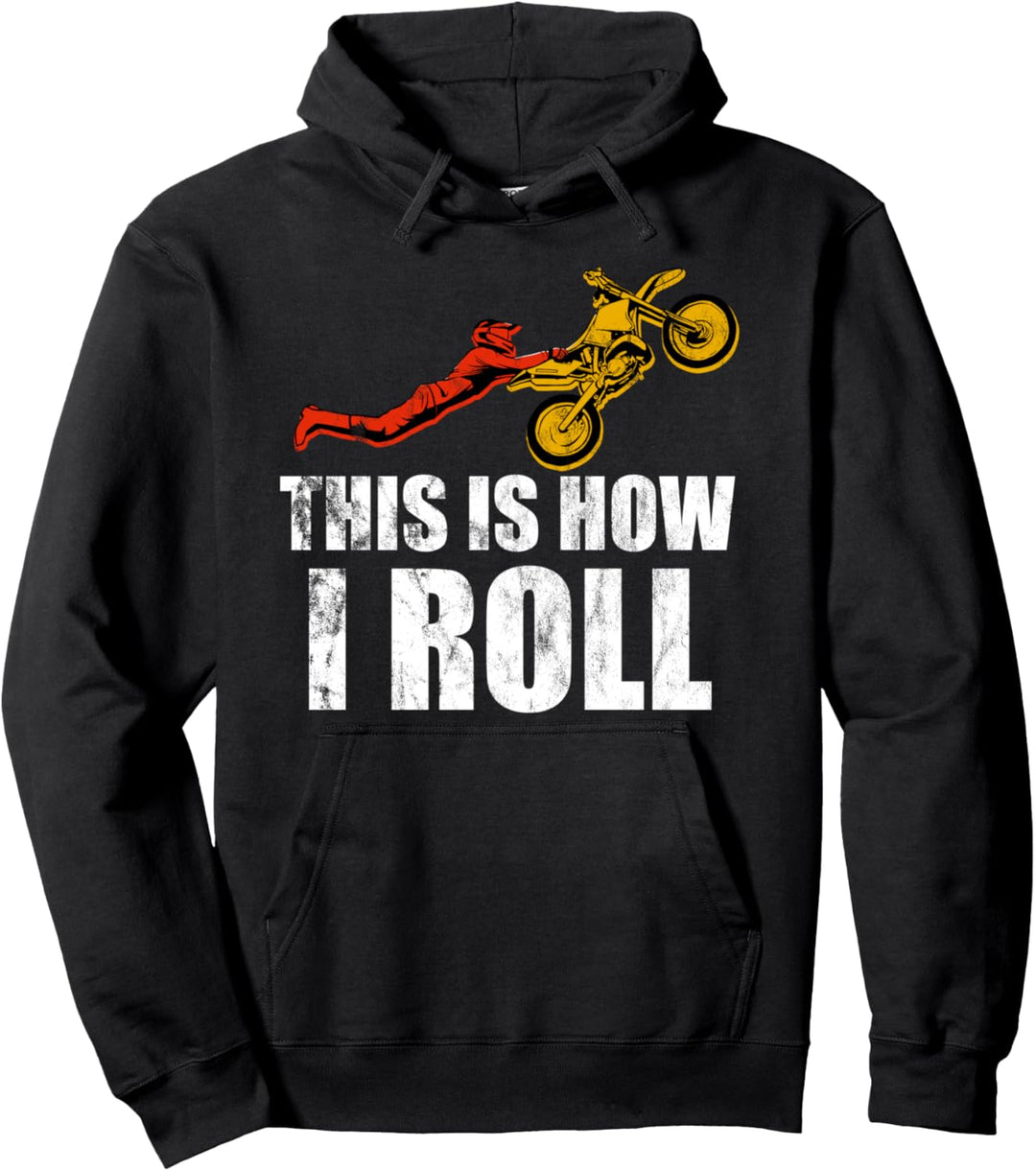 MX Motocross Biker Dirt Bike - Supercross Pullover Hoodie