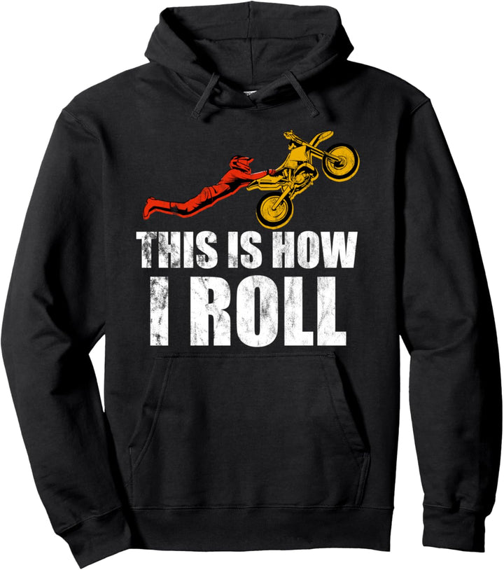 MX Motocross Biker Dirt Bike - Supercross Pullover Hoodie