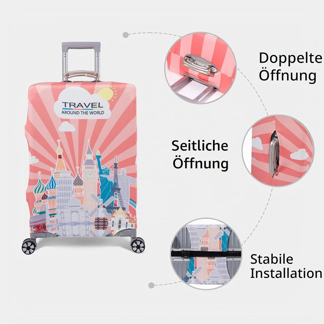 OrgaWise Kofferhülle Luggage Cover Gepäck Cover Gepäckabdeckung for Travel Luggage Schutzhülle Koffe