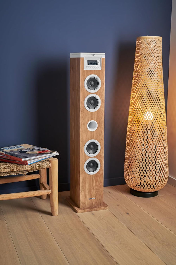 THOMSON Multimedia-Tower mit CD-Player, Bluetooth, weiss, DS121CD, weiss