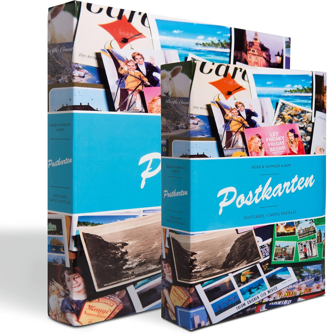 Leuchtturm 342621 Sammel-Album - Postkarten-Album für 600 Postkarten - 50 festeingebundene Hüllen