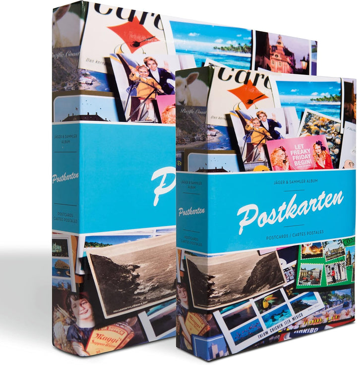 Leuchtturm 342621 Sammel-Album - Postkarten-Album für 600 Postkarten - 50 festeingebundene Hüllen