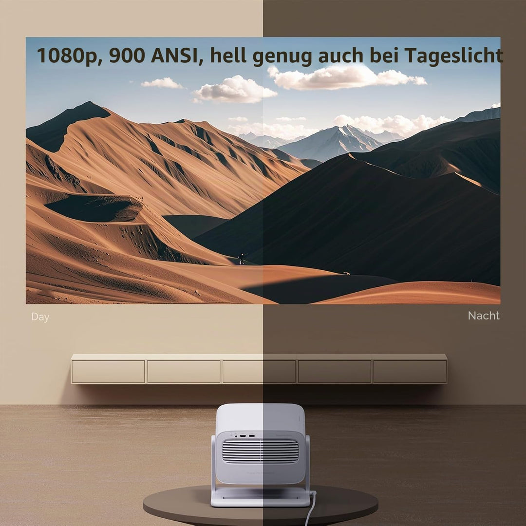 Wanbo Vali 1 Projektor mit 200° kardanischer Projektion, 900 ANSI-Lumen, Android 11 TV-System, 1080P