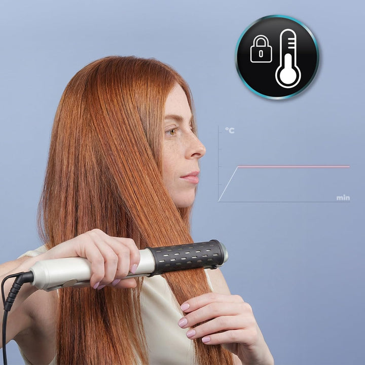 Cecotec Glätteisen RitualCare 2in1 Lisse&Curl, Glätten und Locken, Aussenplatten, MCH-Heizung, Keram
