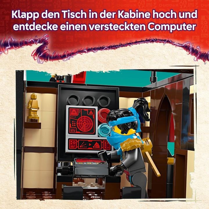 LEGO NINJAGO Der Tempel-Flugsegler - Interaktives Schiff mit beweglichen Segeln, 6 Minifiguren inkl.