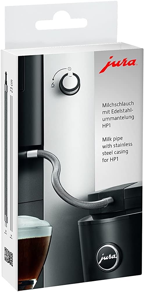Jura 700057366 WE8 Milchschlauch mit Edelstahlbeschichtung HP1, silber