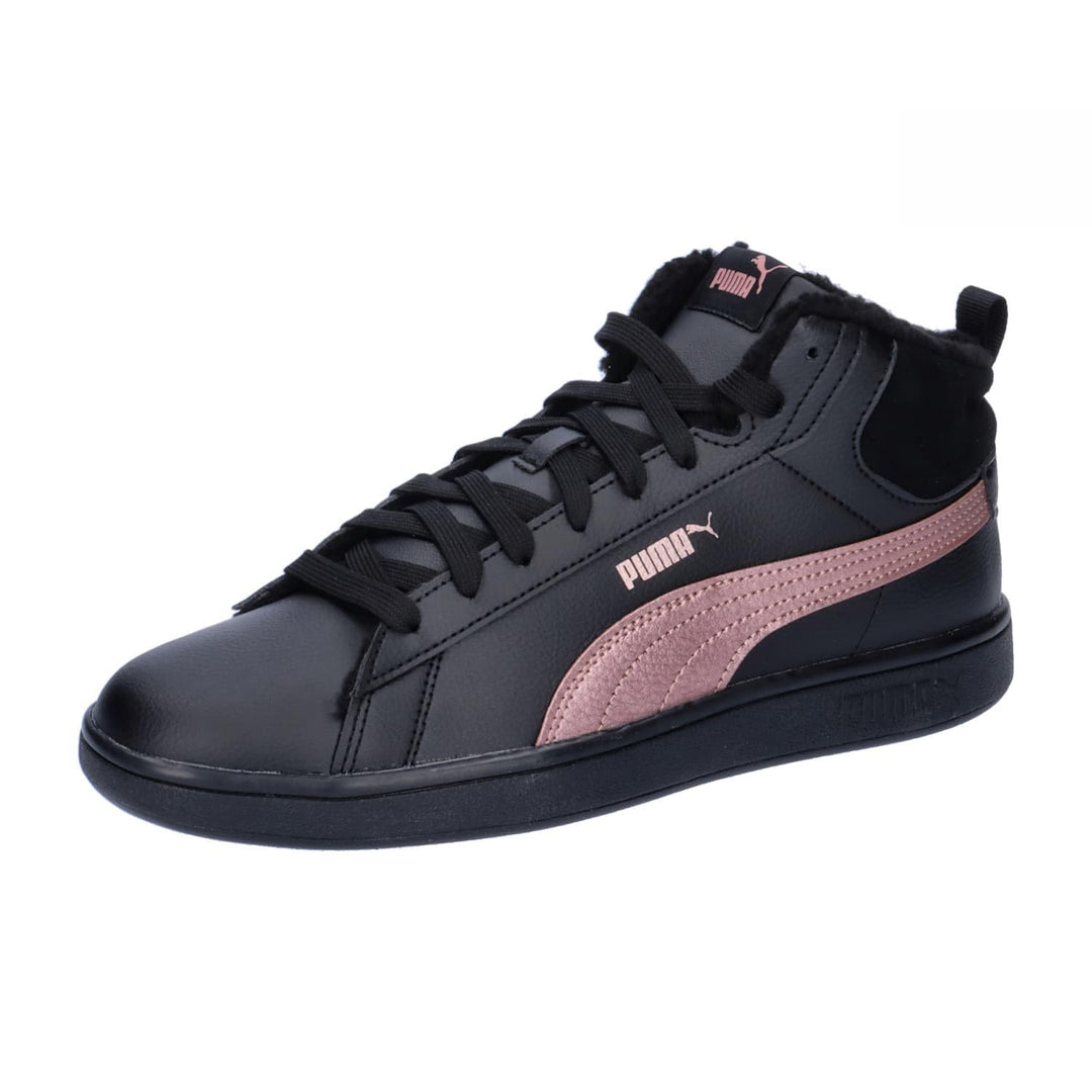 PUMA Herren Smash 3.0 Mid WTR Sneaker 37 EU Black Rose Gold Metallic, 37 EU Black Rose Gold Metallic