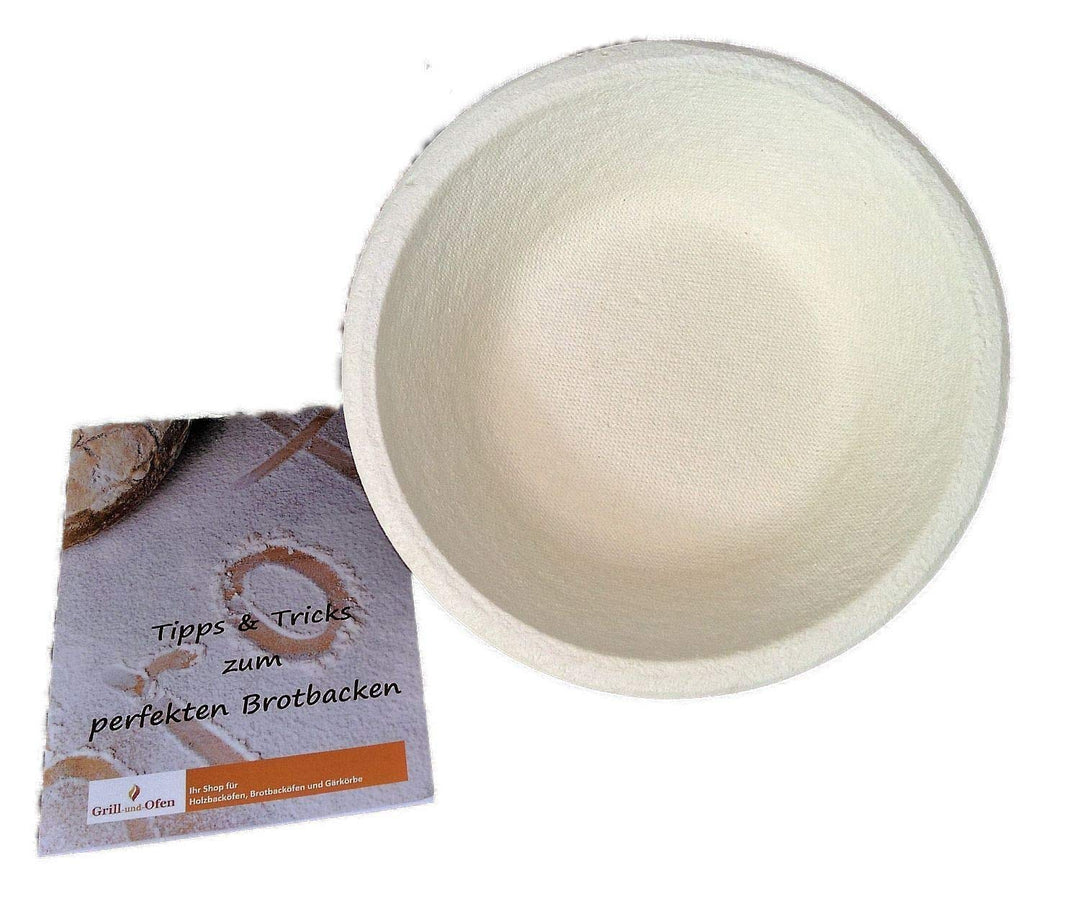 Proving Basket Wood Pulp Round Smooth for 1.00 kg Dough Proofing Basket & Info 'Perfect Bread Baking