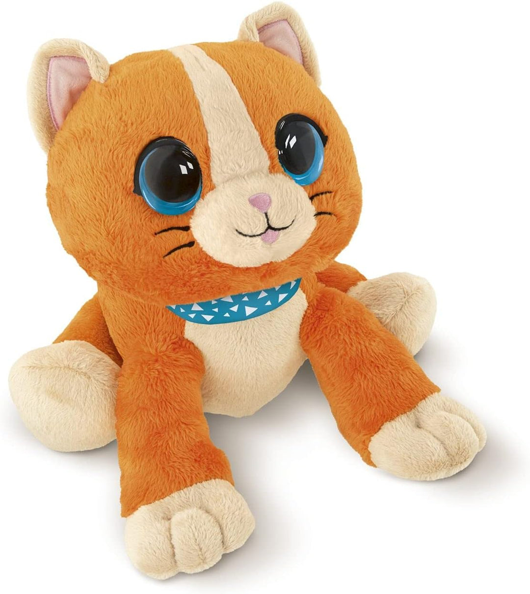 Chicco - Süsse Katze Kuckuckuck, interaktives Plüschtier 2in1, Farbe Orange, 0001077010000