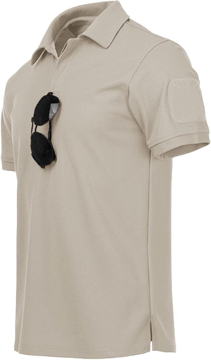 JACKETOWN Herren Kurzarm Poloshirt Schnelltrocknend Atmungsaktives Tshirt Tennis Sommer Poloshirts M