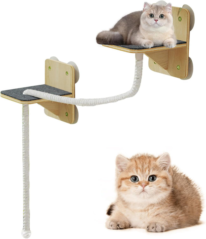 Katzen-Kletterregale | Möbel für Kratzbaum, Innenwand, Treppen und Spielzeug in Turmform für den Inn