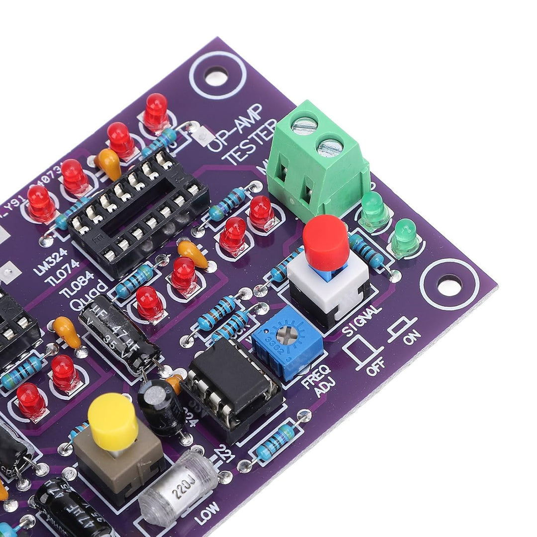 OP AMP Testmodul Operationsverstärker Testbrett Verstärkung Schaltung Test für Einzel Doppel Quad DC