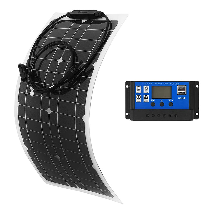 25 Watt 12 Volt flexibles monokristallines Solarpanel für Wohnmobile Camper Van Boote und mehr (1 ×5