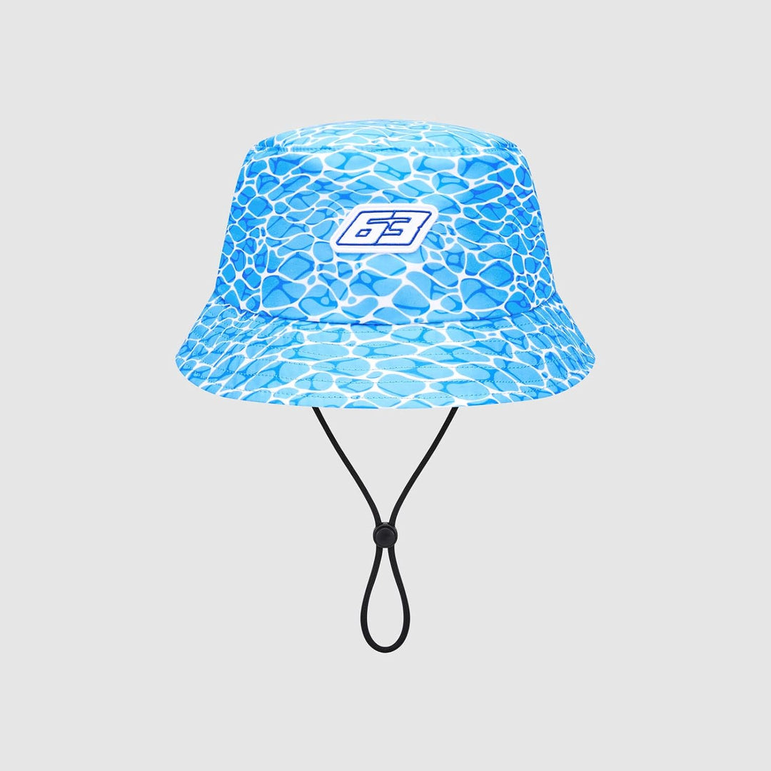 Mercedes AMG Petronas, George Russell No Diving Blue Multi Bucket Hat 2023 One Size Adult Official M